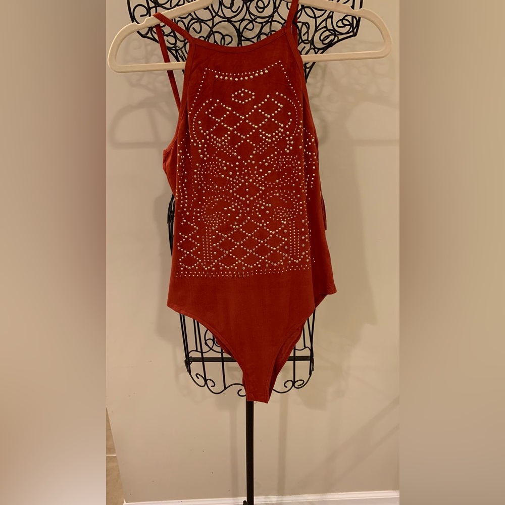 Rust Orange Bodysuit